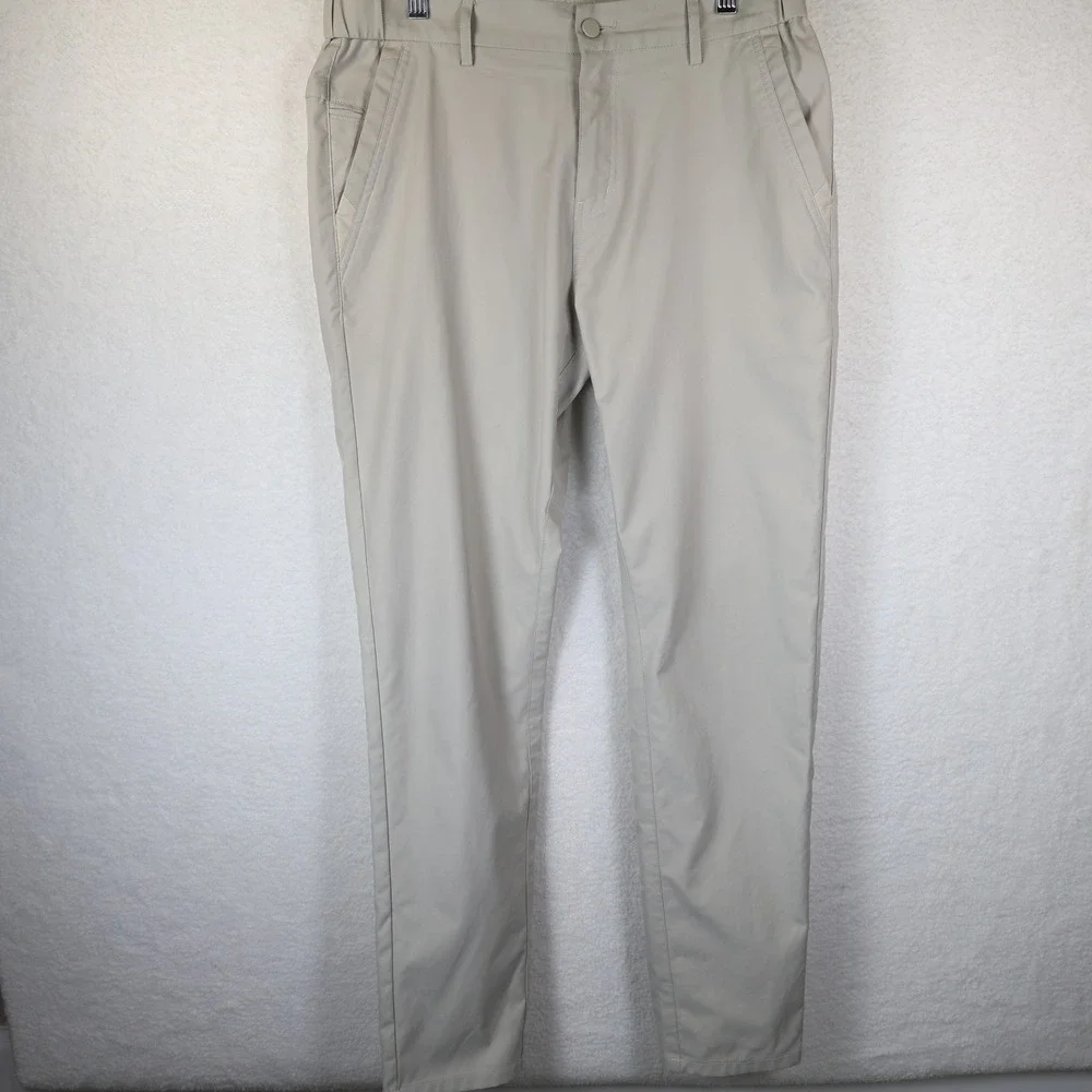 Jack Archer Jetsetter Pants Mens 32x32 Stone Khaki Technical Travel Golf Chino - Picture 1 of 8
